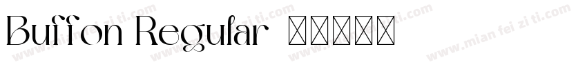 Buffon Regular字体转换